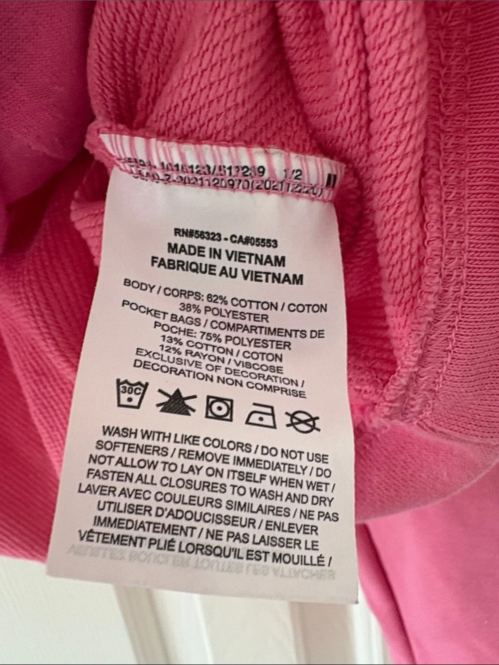 Nike Pink Half-Zip Hooded Pullover Size XL Womens